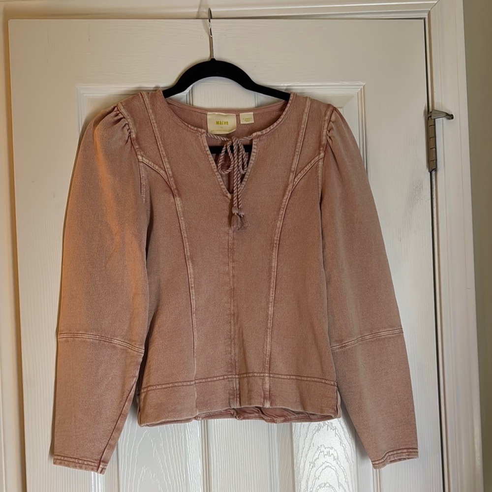 Pink sweater with Rope Detail